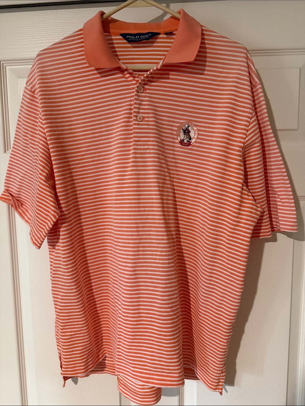 Coral Polo Golf Pinehurst No. 2 Polo with Embroidered Chest Logo - Men's